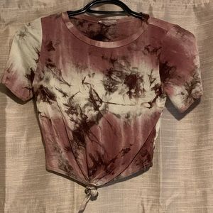Purple crop top